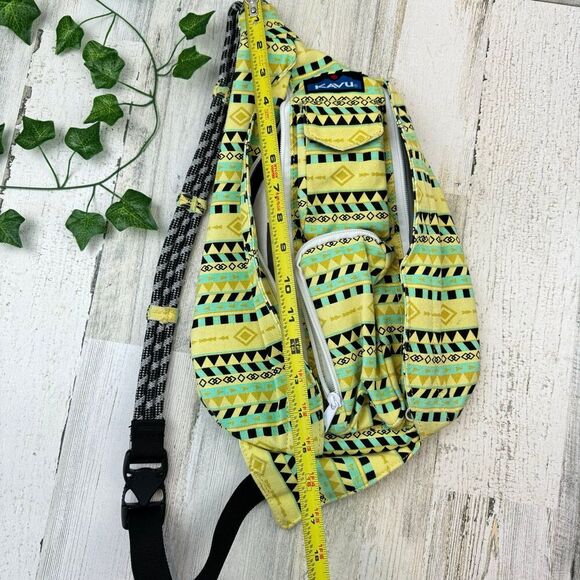 KAVU Rope Bag Cotton Shoulder Sling Backpack Spring Montage - Picture 10 of 11